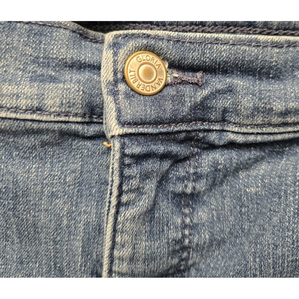 Gloria Vanderbilt Amanda Jeans Womens 18 Short Blue Denim Mid Rise Pants - Picture 5 of 9